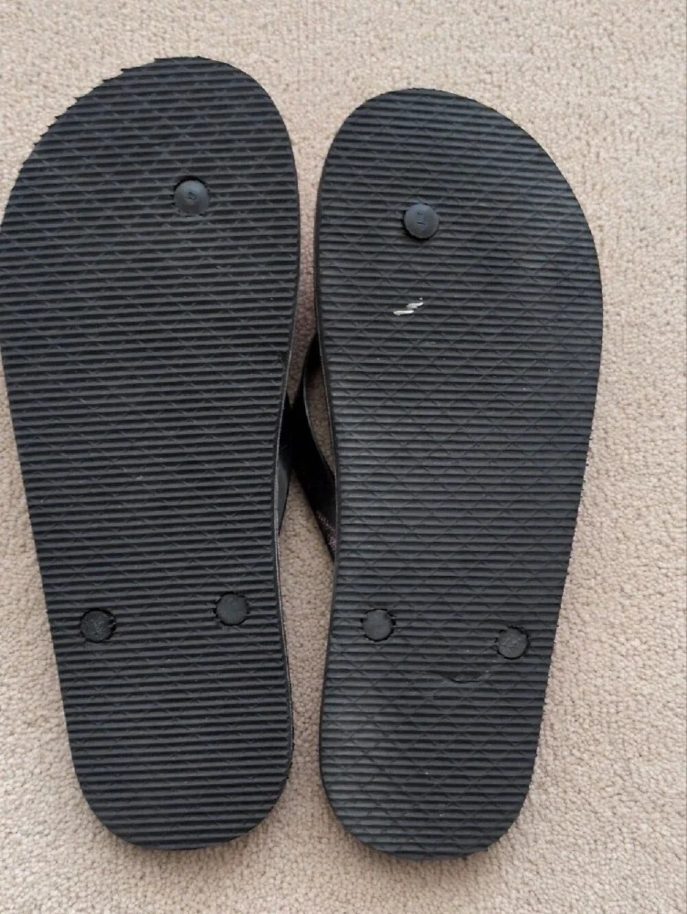 Men's Ohio State Red & Gray Flip Flops